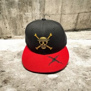 ONE PIECE Quanhaigou Anime Straw Hat Pirates Snapback Collectible Black